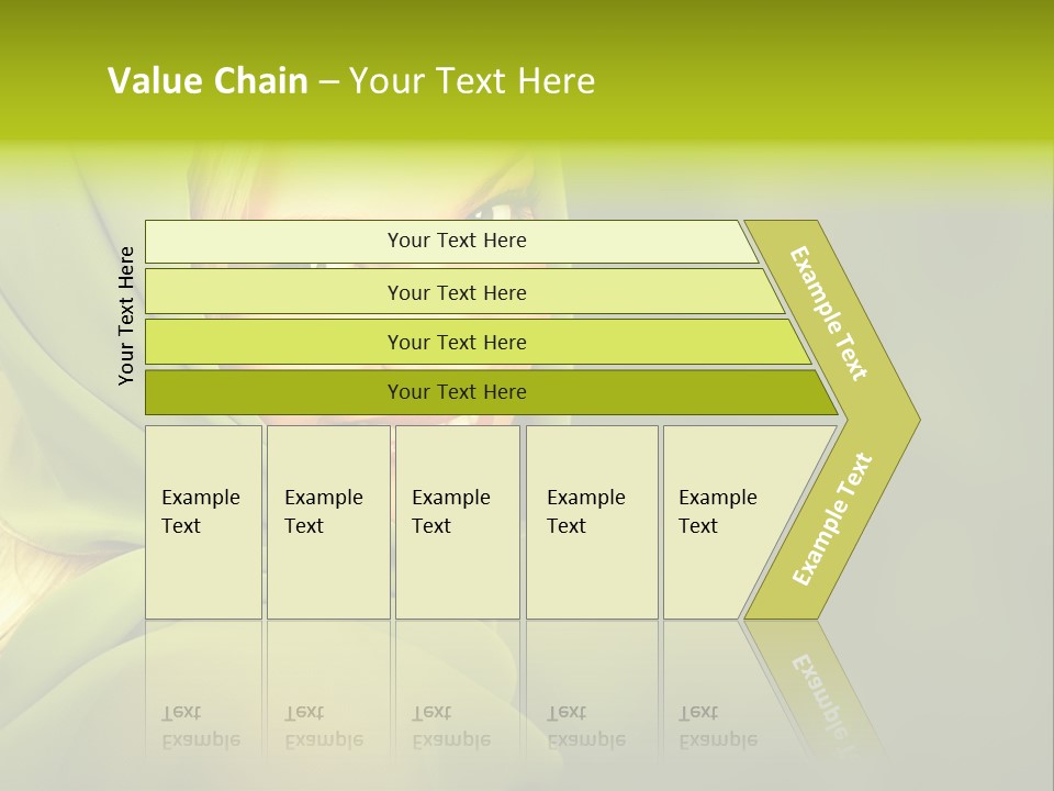 Lips Exotic Blond PowerPoint Template