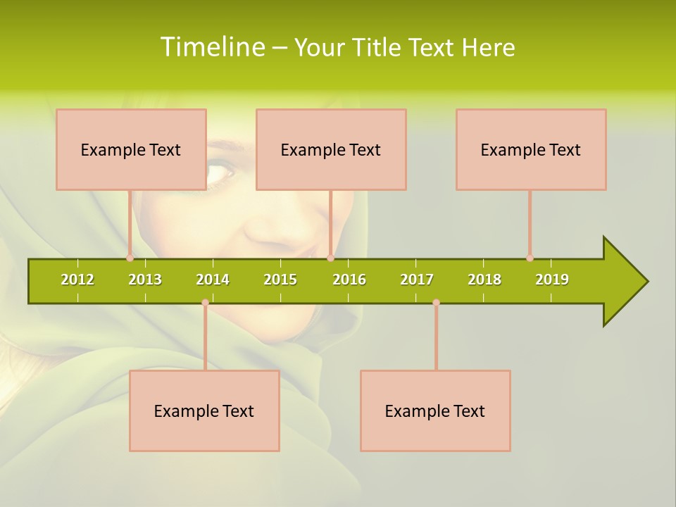 Lips Exotic Blond PowerPoint Template