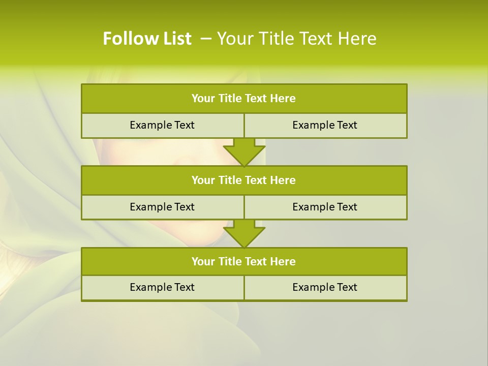 Lips Exotic Blond PowerPoint Template