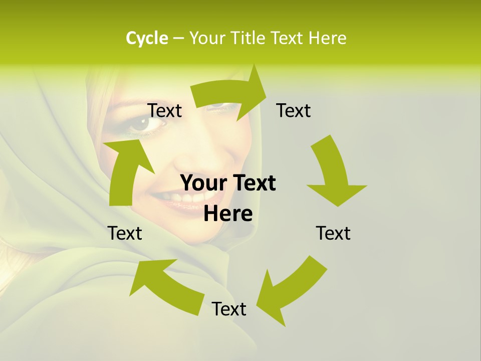 Lips Exotic Blond PowerPoint Template