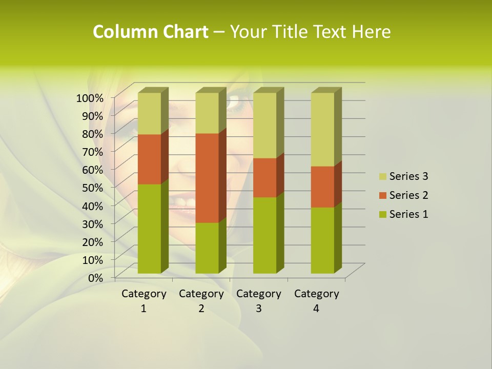 Lips Exotic Blond PowerPoint Template