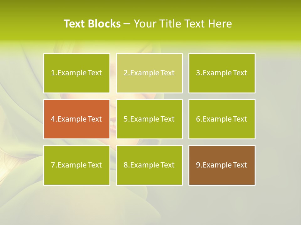 Lips Exotic Blond PowerPoint Template