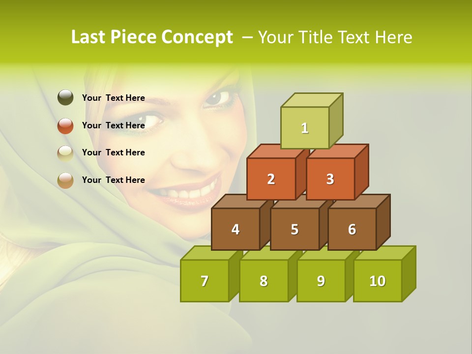 Lips Exotic Blond PowerPoint Template