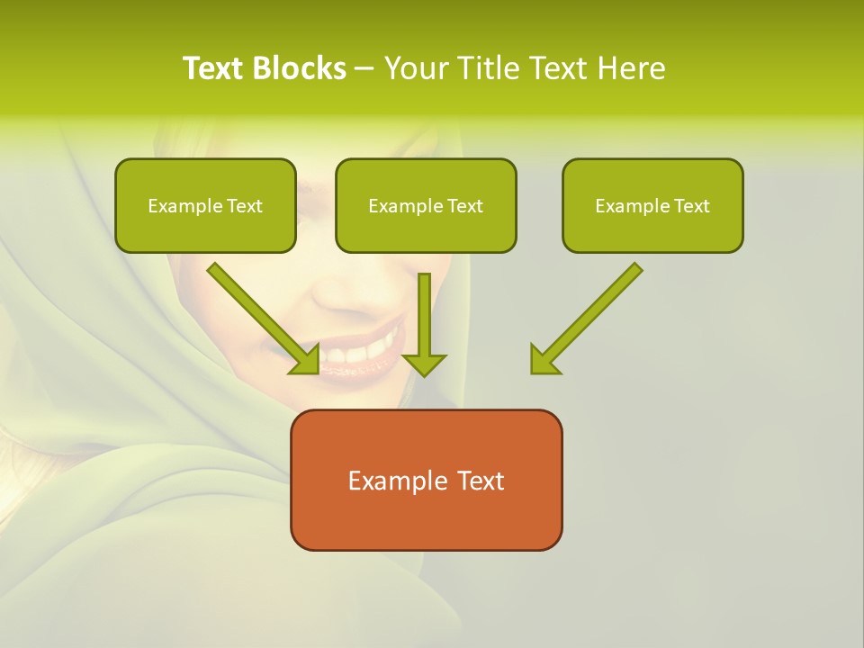 Lips Exotic Blond PowerPoint Template