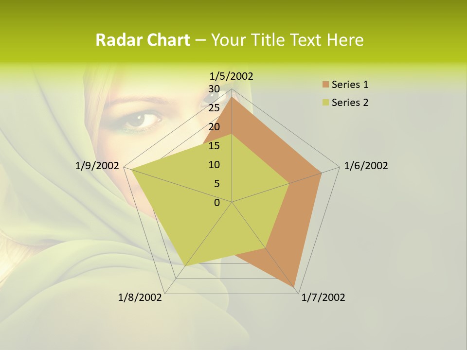 Lips Exotic Blond PowerPoint Template