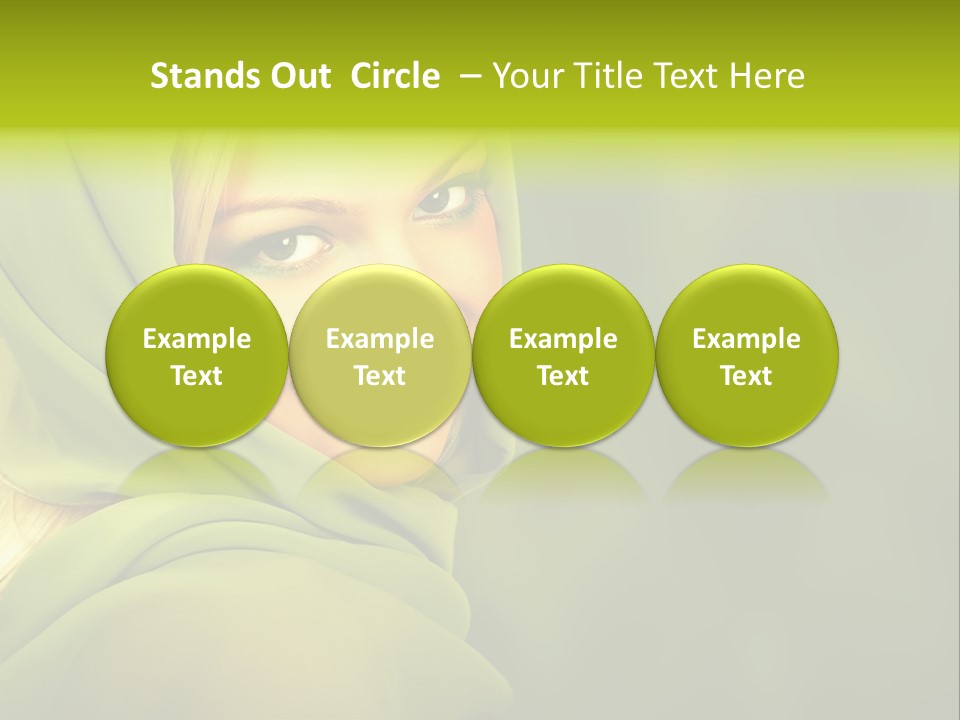 Lips Exotic Blond PowerPoint Template