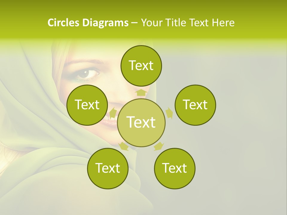 Lips Exotic Blond PowerPoint Template