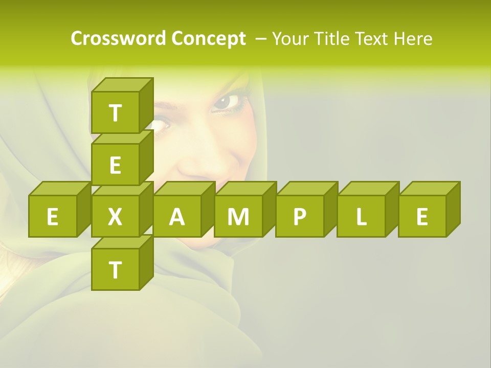 Lips Exotic Blond PowerPoint Template