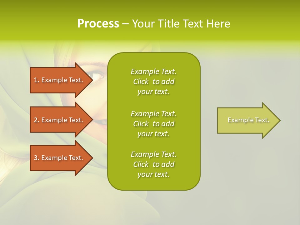 Lips Exotic Blond PowerPoint Template