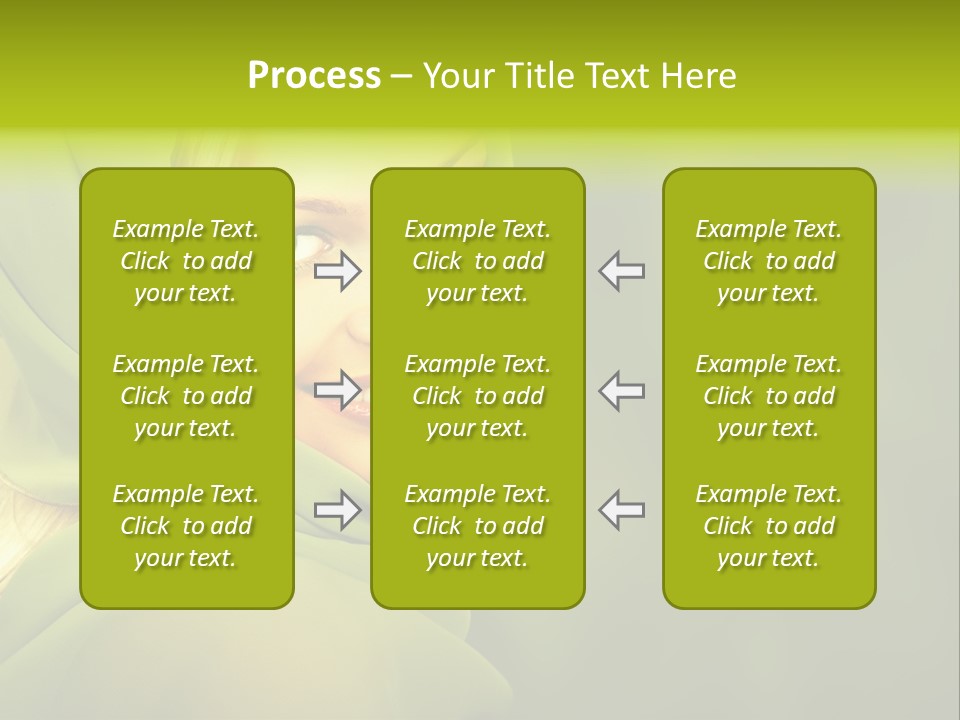 Lips Exotic Blond PowerPoint Template