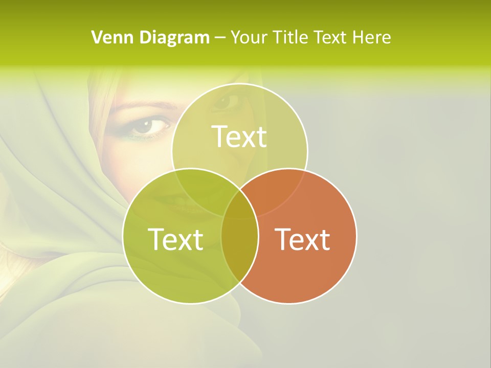 Lips Exotic Blond PowerPoint Template