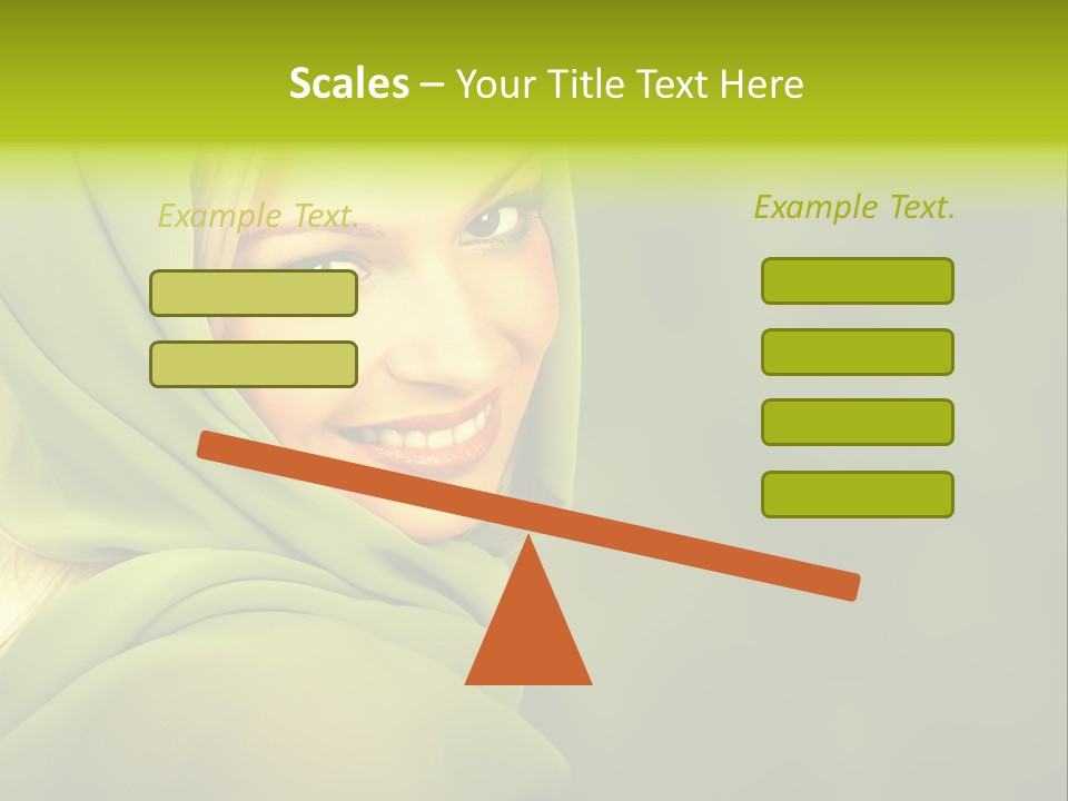 Lips Exotic Blond PowerPoint Template