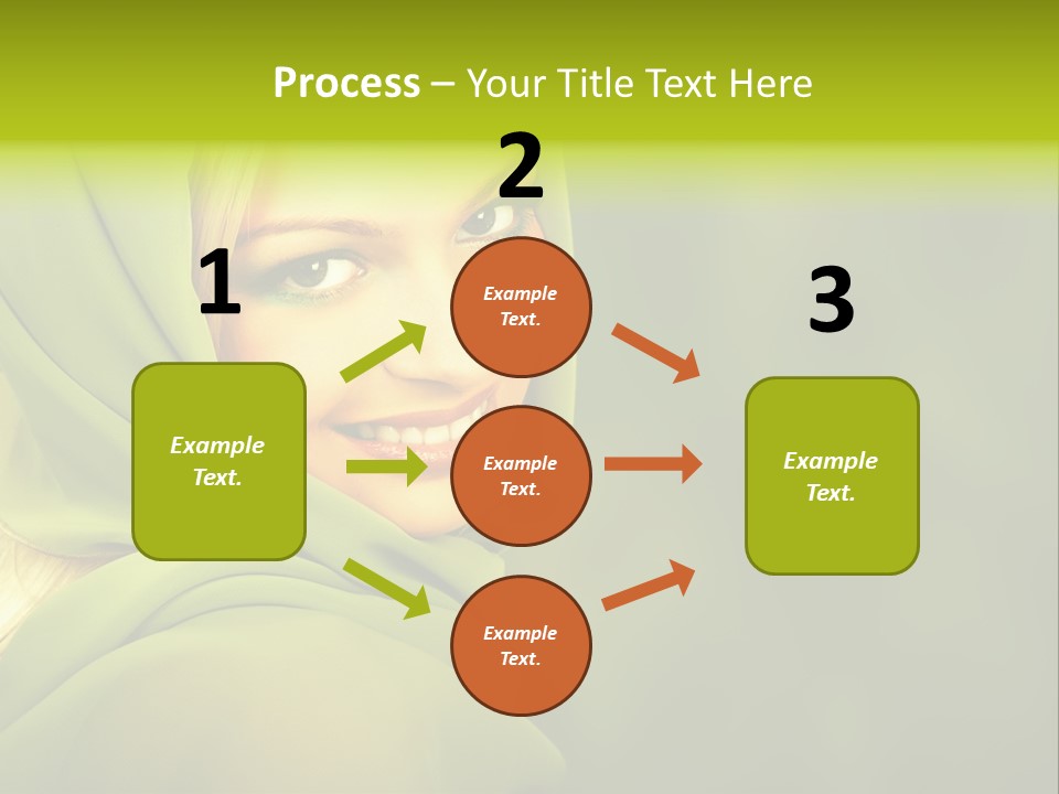 Lips Exotic Blond PowerPoint Template