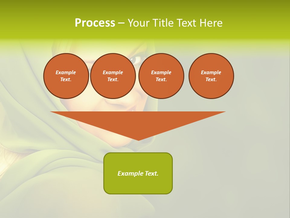 Lips Exotic Blond PowerPoint Template