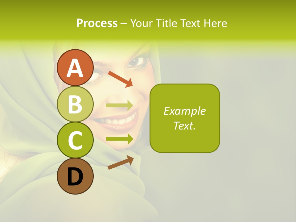 Lips Exotic Blond PowerPoint Template