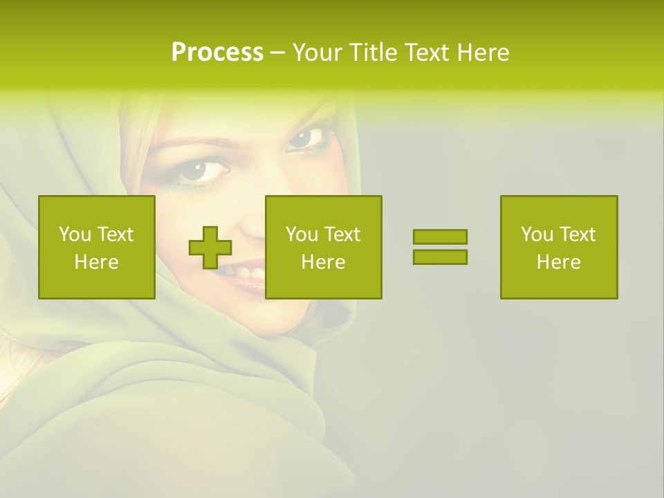 Lips Exotic Blond PowerPoint Template