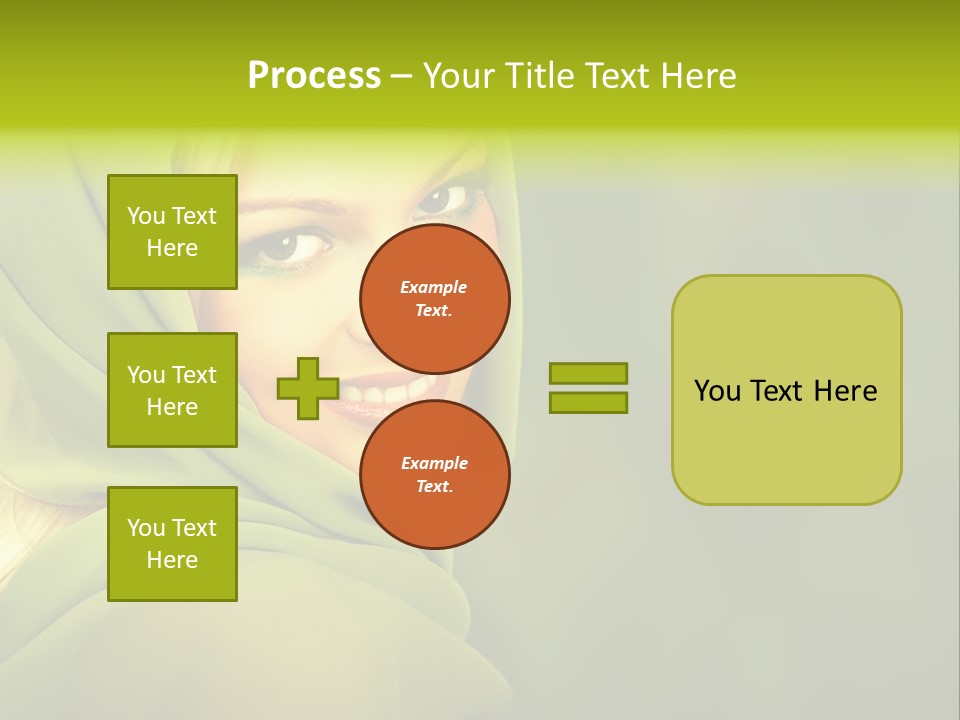 Lips Exotic Blond PowerPoint Template