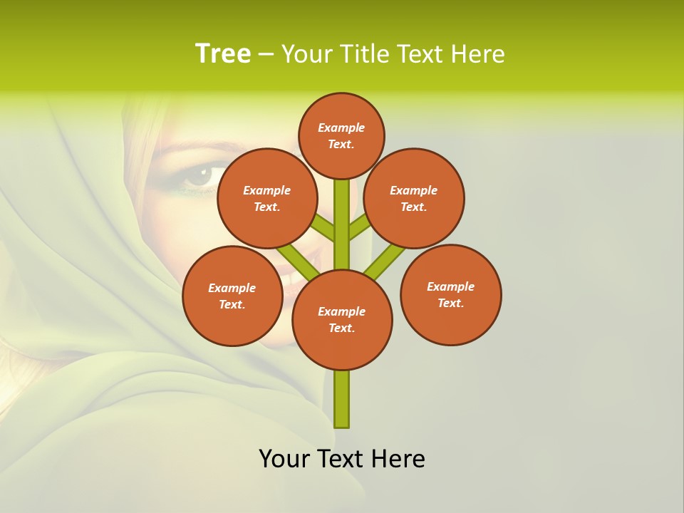 Lips Exotic Blond PowerPoint Template