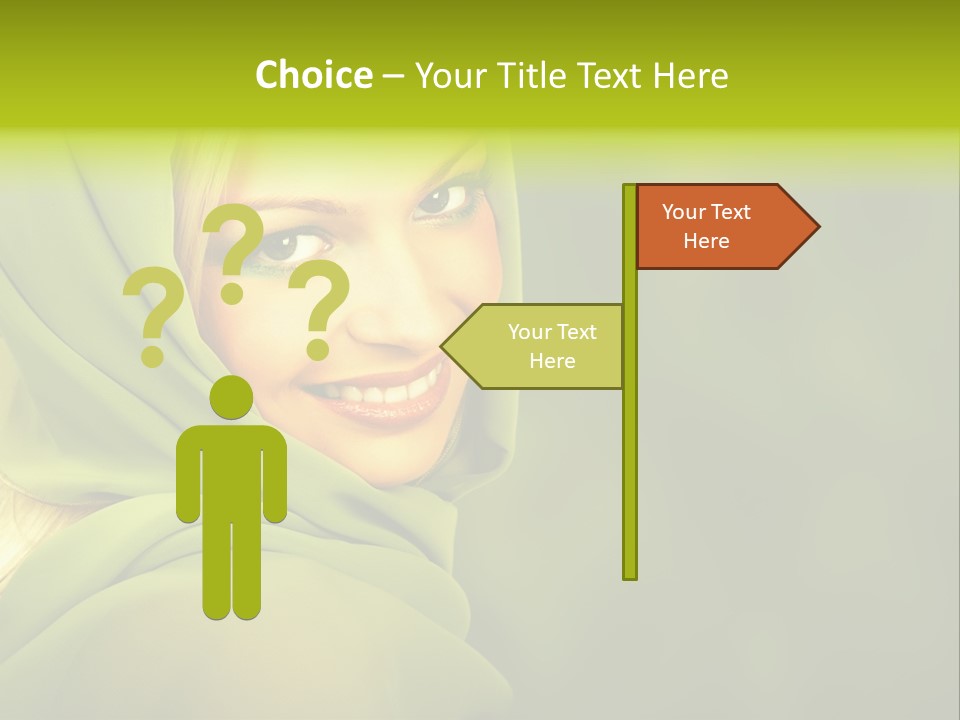 Lips Exotic Blond PowerPoint Template