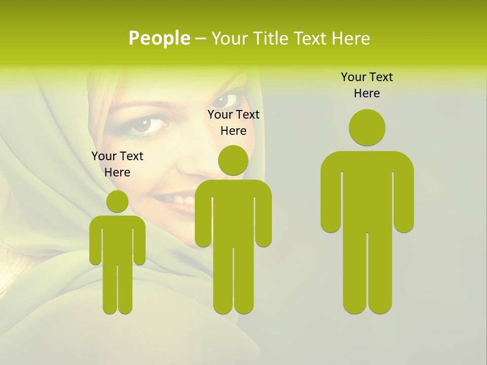 Lips Exotic Blond PowerPoint Template