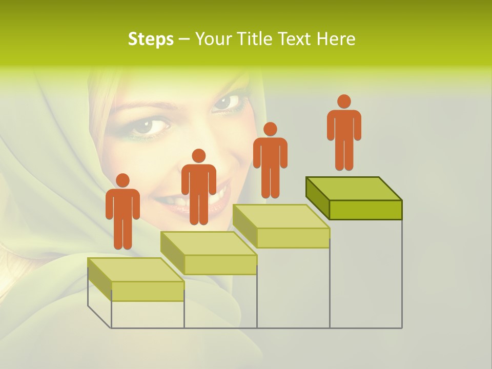 Lips Exotic Blond PowerPoint Template