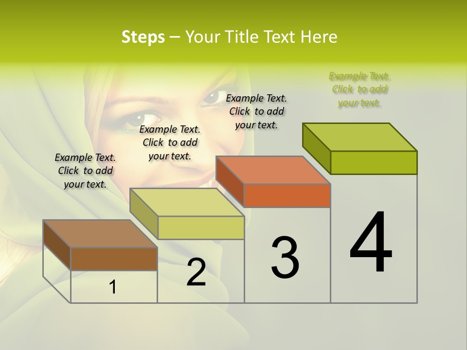 Lips Exotic Blond PowerPoint Template