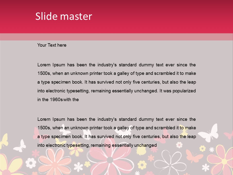 Abstract Nature Drawing PowerPoint Template