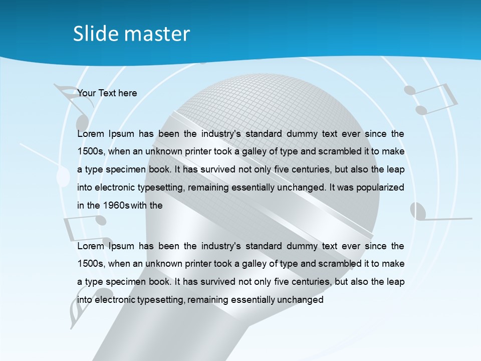 Flying Beach Environment PowerPoint Template