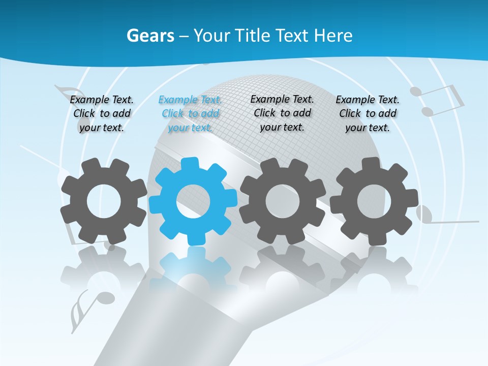 Flying Beach Environment PowerPoint Template