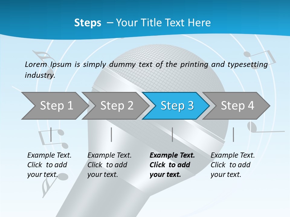 Flying Beach Environment PowerPoint Template