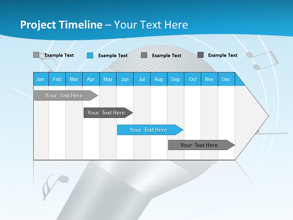 Flying Beach Environment PowerPoint Template