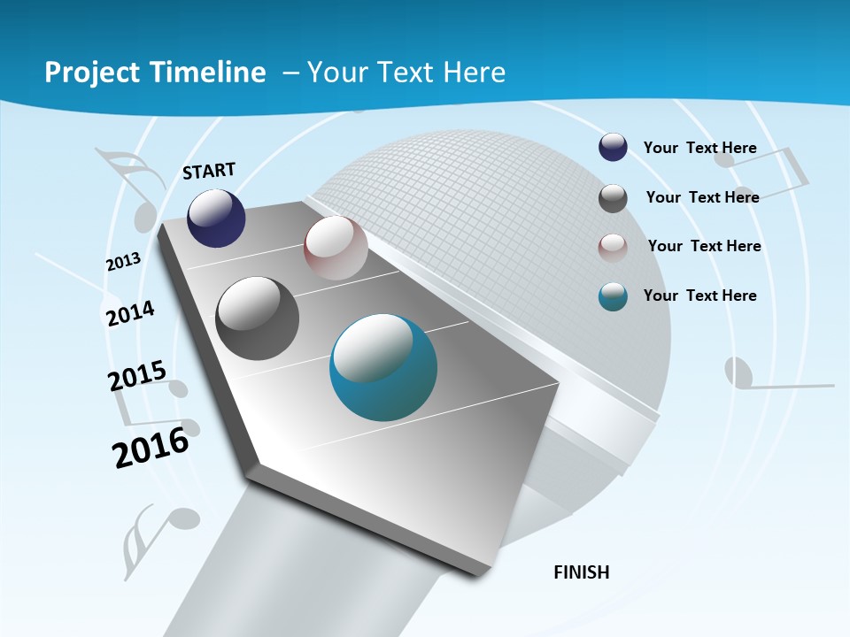 Flying Beach Environment PowerPoint Template