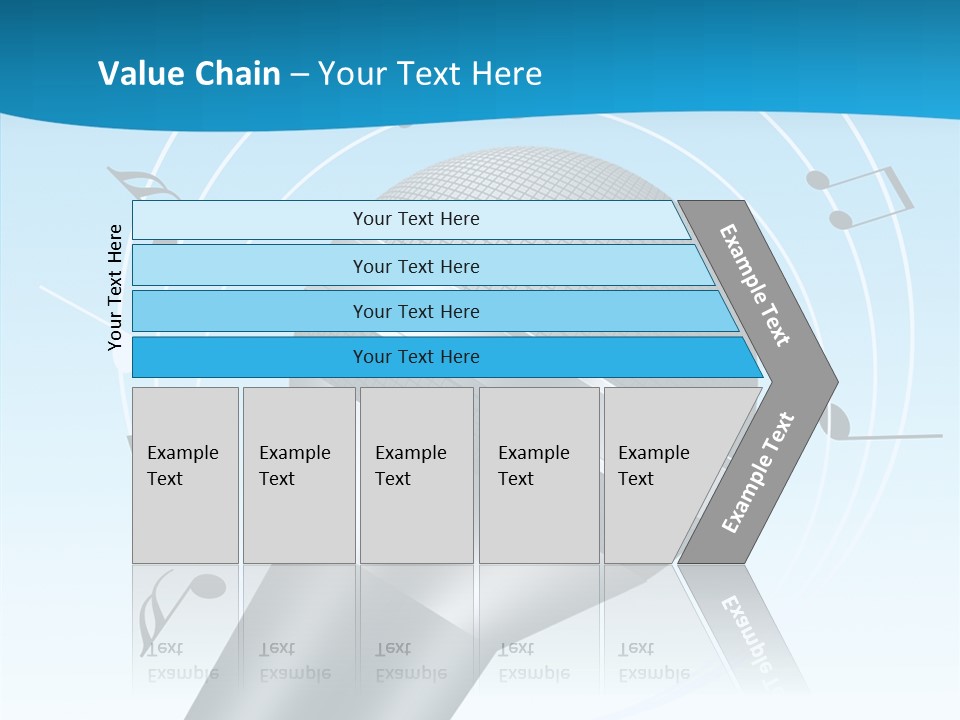 Flying Beach Environment PowerPoint Template