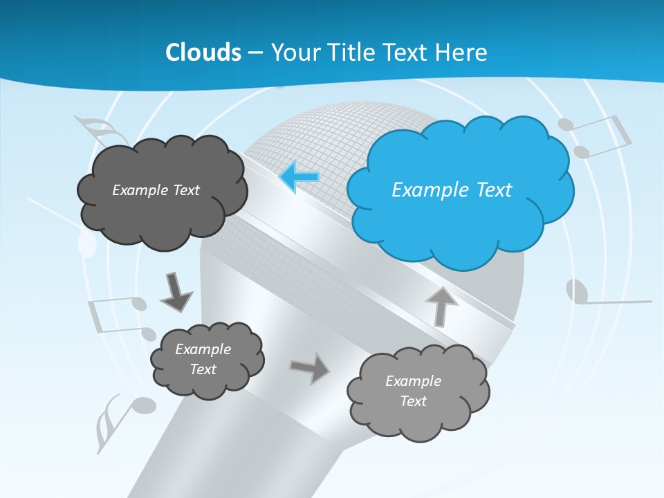 Flying Beach Environment PowerPoint Template