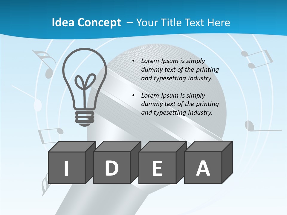 Flying Beach Environment PowerPoint Template