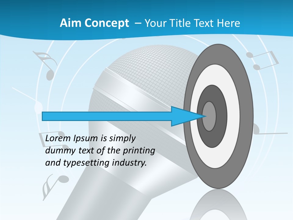 Flying Beach Environment PowerPoint Template