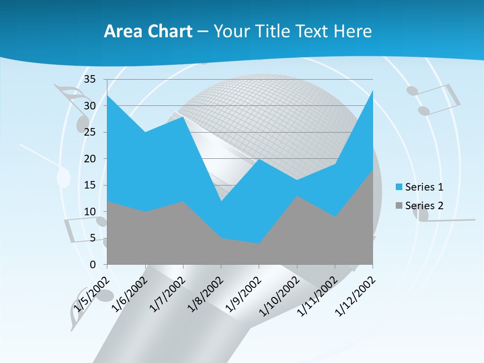 Flying Beach Environment PowerPoint Template