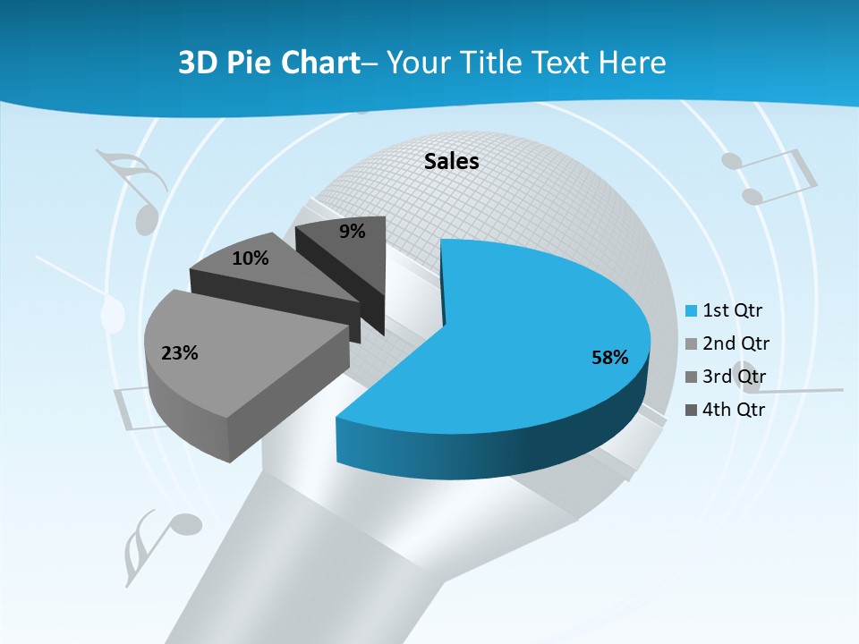 Flying Beach Environment PowerPoint Template