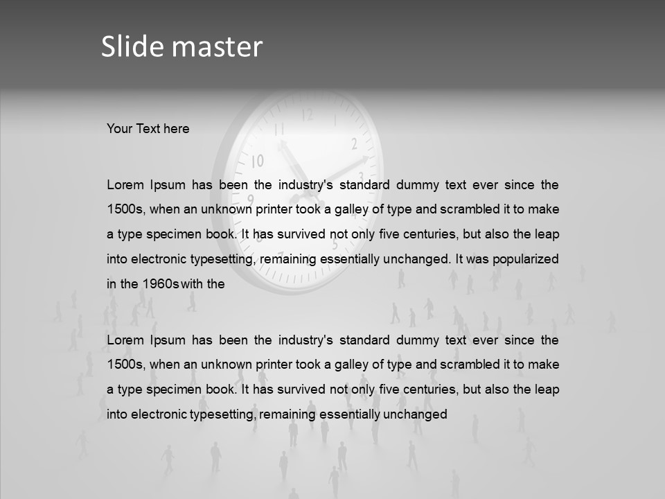 Small Life Businessman PowerPoint Template