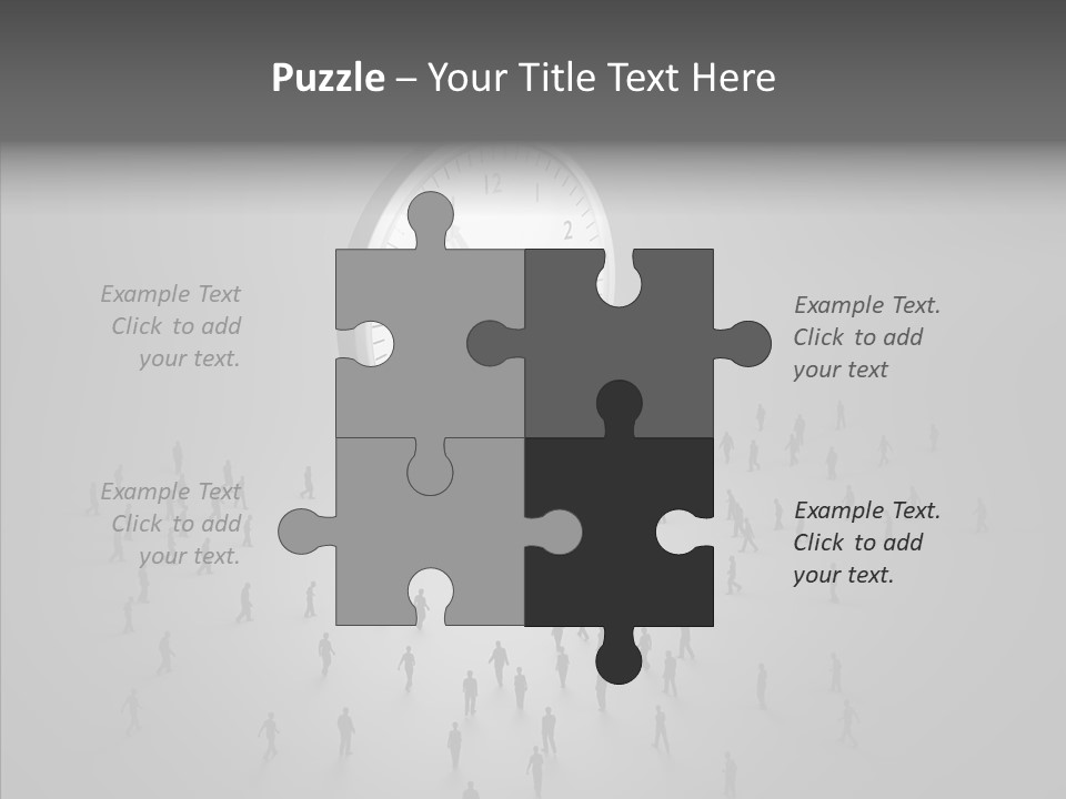 Small Life Businessman PowerPoint Template