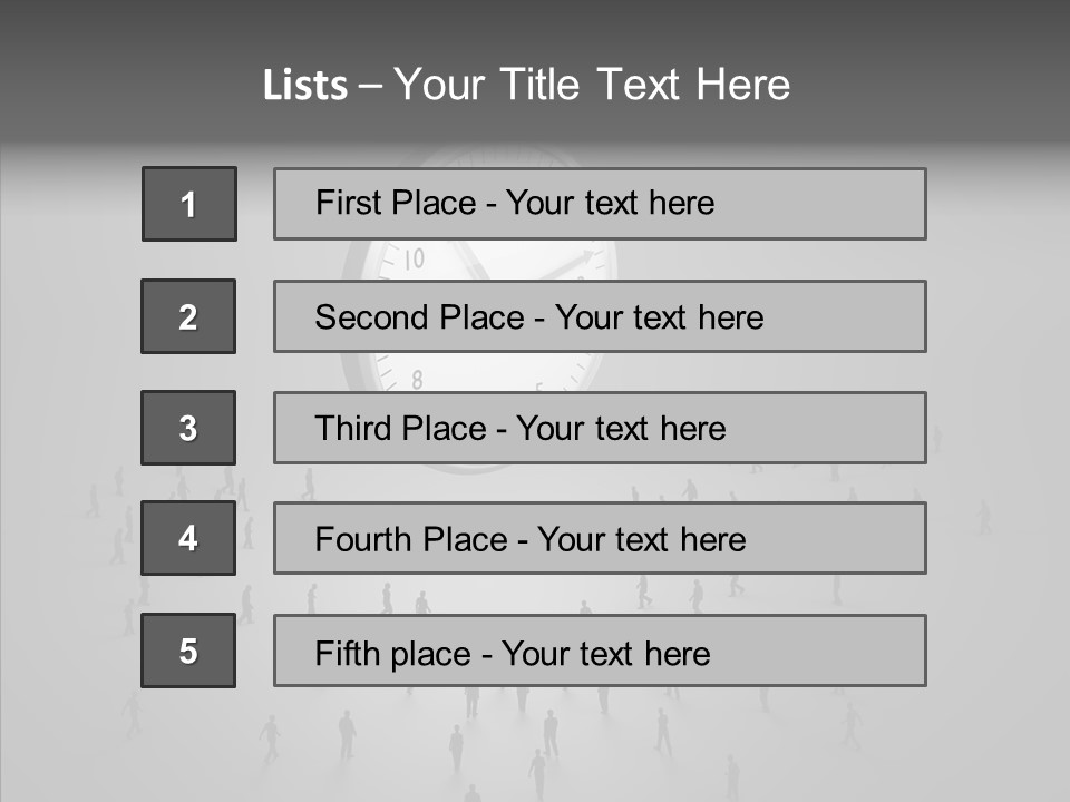 Small Life Businessman PowerPoint Template