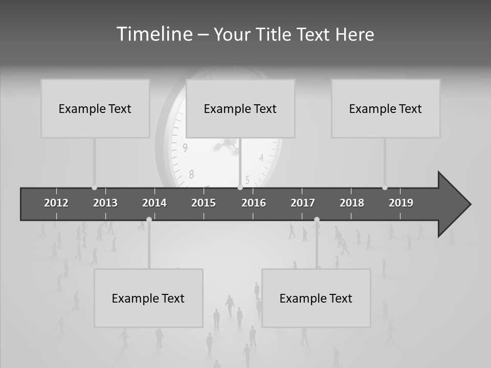 Small Life Businessman PowerPoint Template