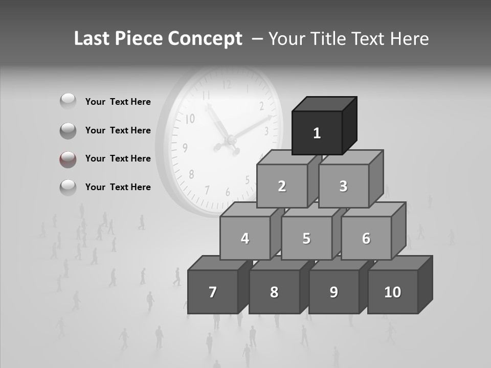 Small Life Businessman PowerPoint Template