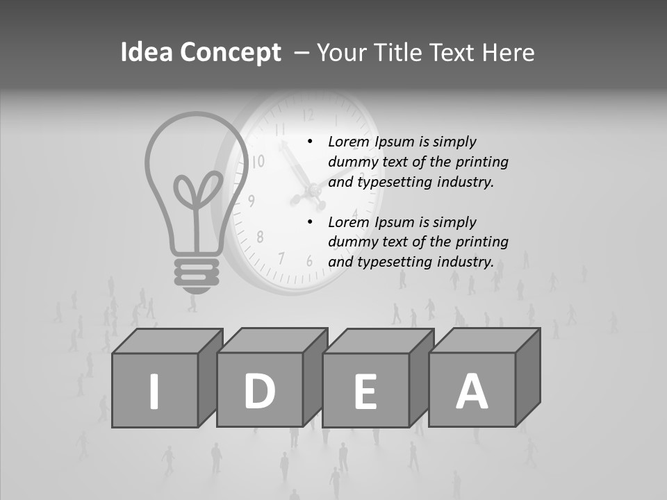 Small Life Businessman PowerPoint Template