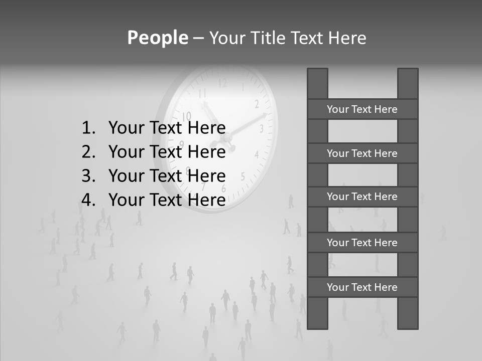 Small Life Businessman PowerPoint Template