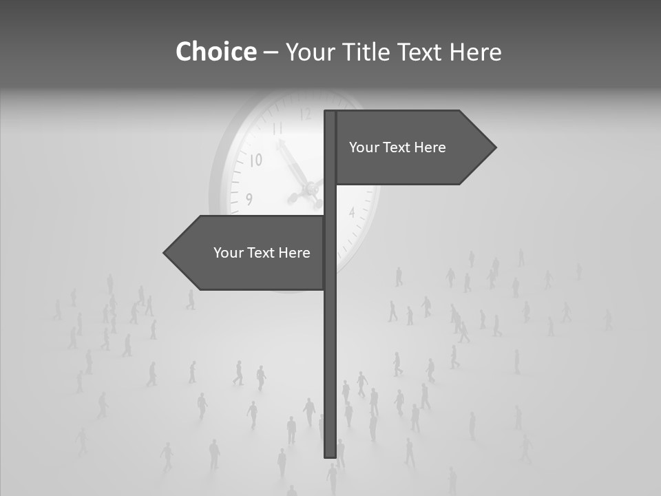 Small Life Businessman PowerPoint Template