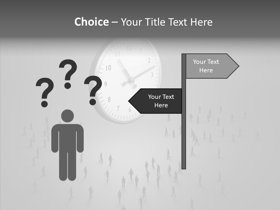 Small Life Businessman PowerPoint Template