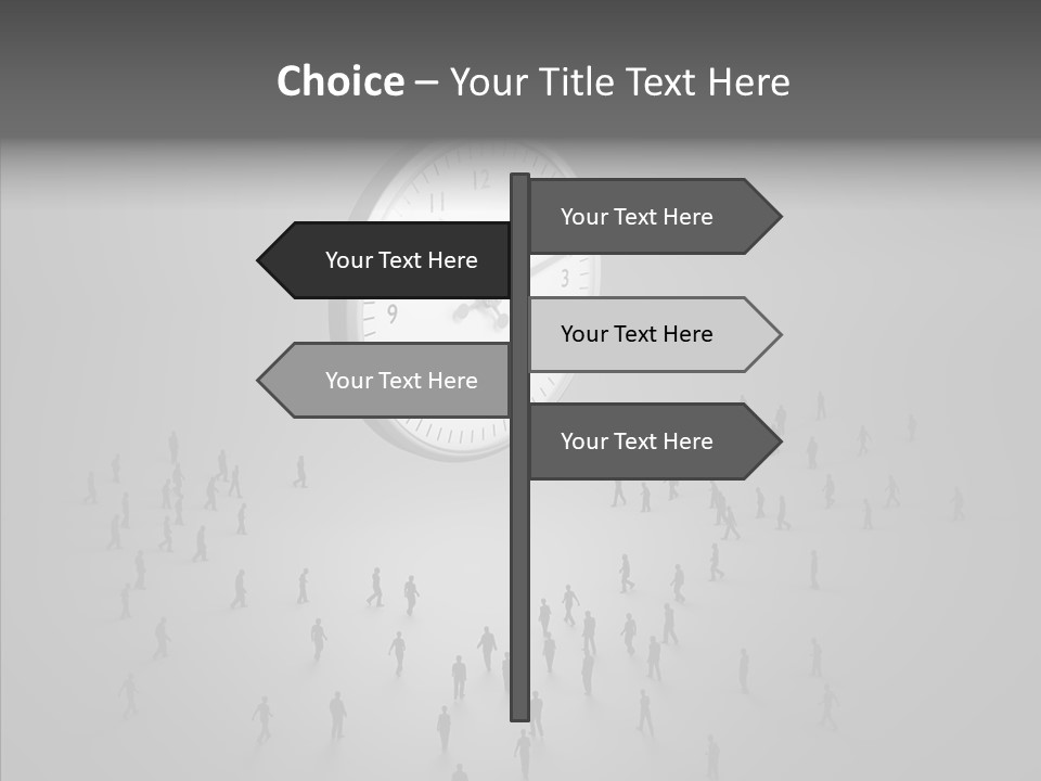 Small Life Businessman PowerPoint Template