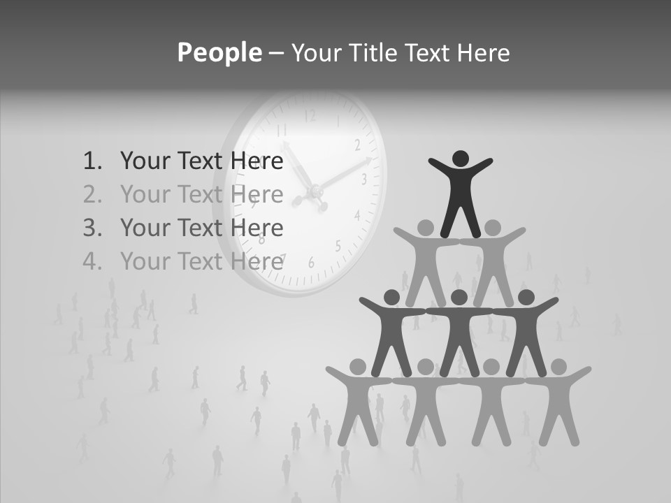 Small Life Businessman PowerPoint Template