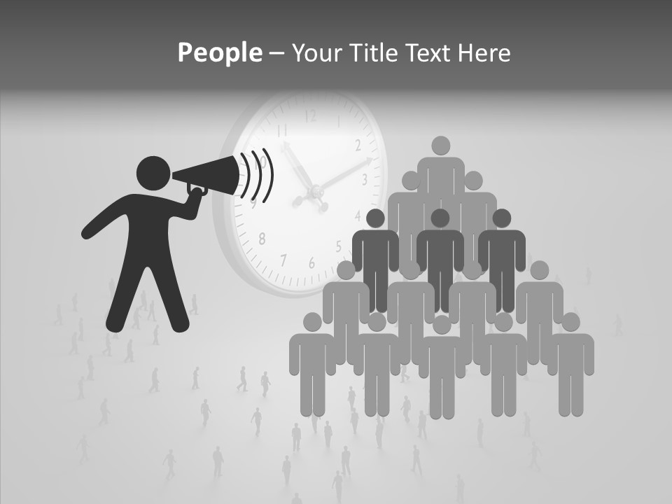 Small Life Businessman PowerPoint Template